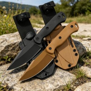 Tanto Fixed Blade Knife , Micarta Handles